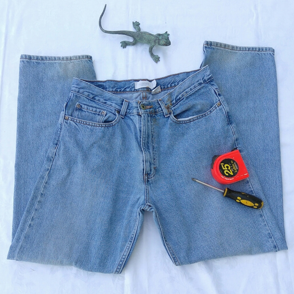 Sonoma Men's Jeans Vintage 34 x 32 Distressed